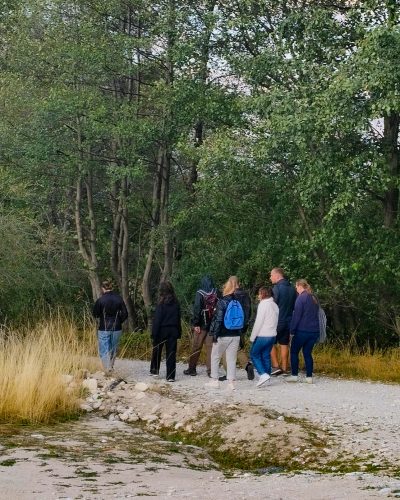 walking to the monestary